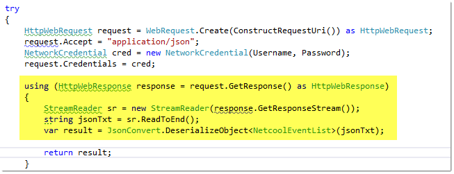 Omnibus HTTP Interface GET Call in C# .NET